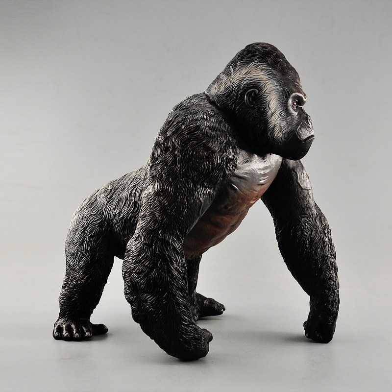 模型软胶金刚大猩猩大金刚充棉动物哥斯拉静态儿童玩具仿真