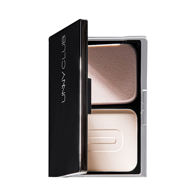 unny粉饼亲肤定妆控油持久遮瑕提亮细致毛孔粉饼