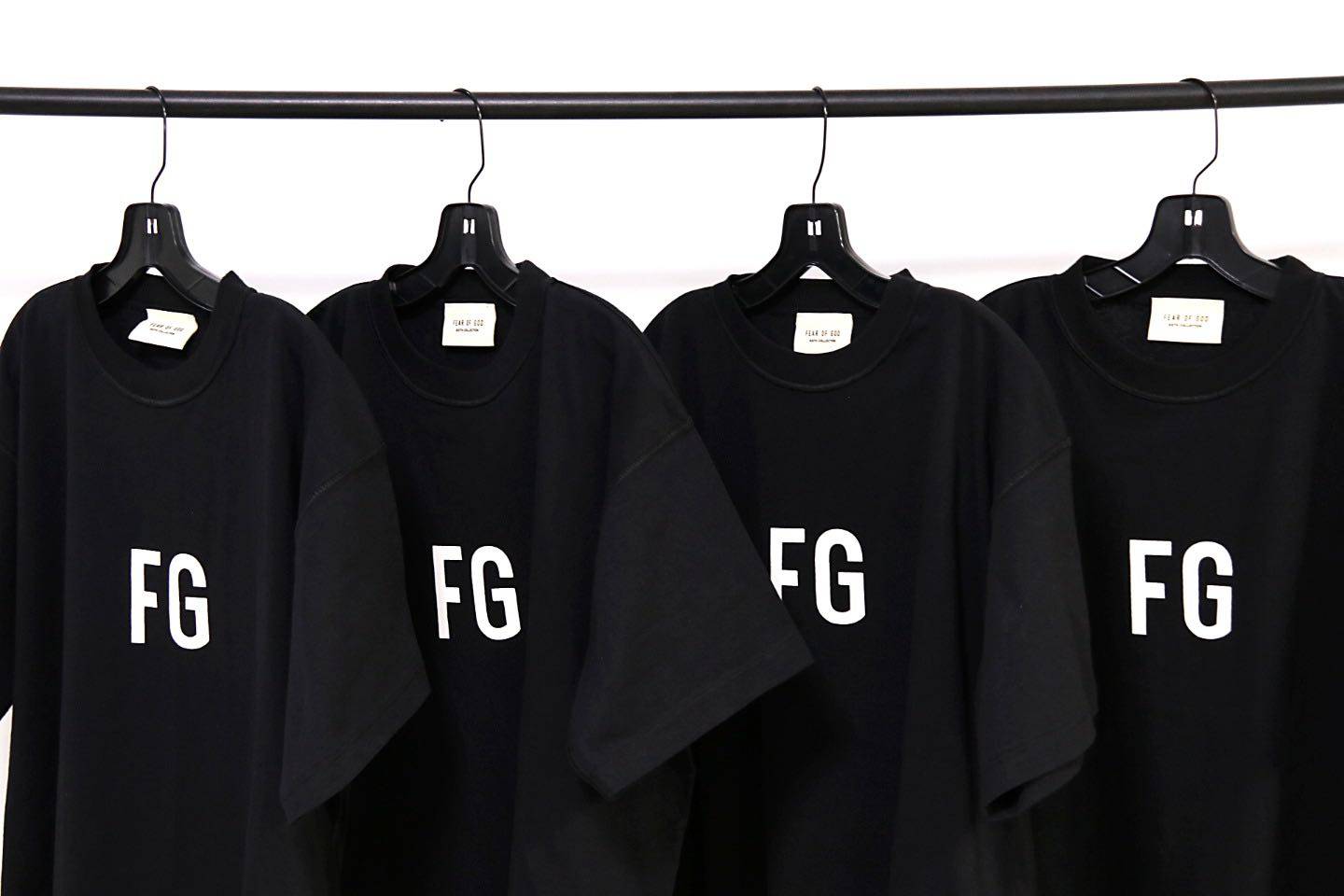现货fogfearofgod6thfglogotshirt字母t恤