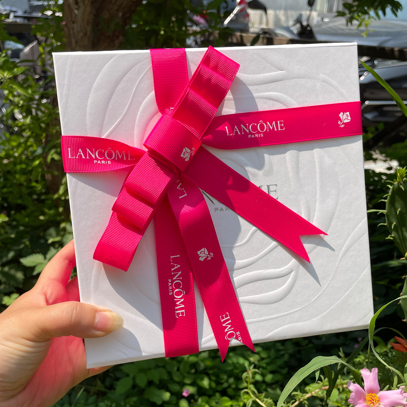 礼盒口红香水包邮兰蔻护肤品专柜正品菁纯礼品盒礼品盒