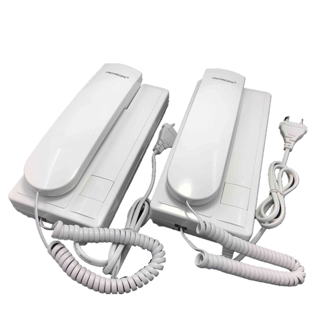 有线非可视对讲门铃电话室内呼叫器电梯双向电话机 109dc 直流