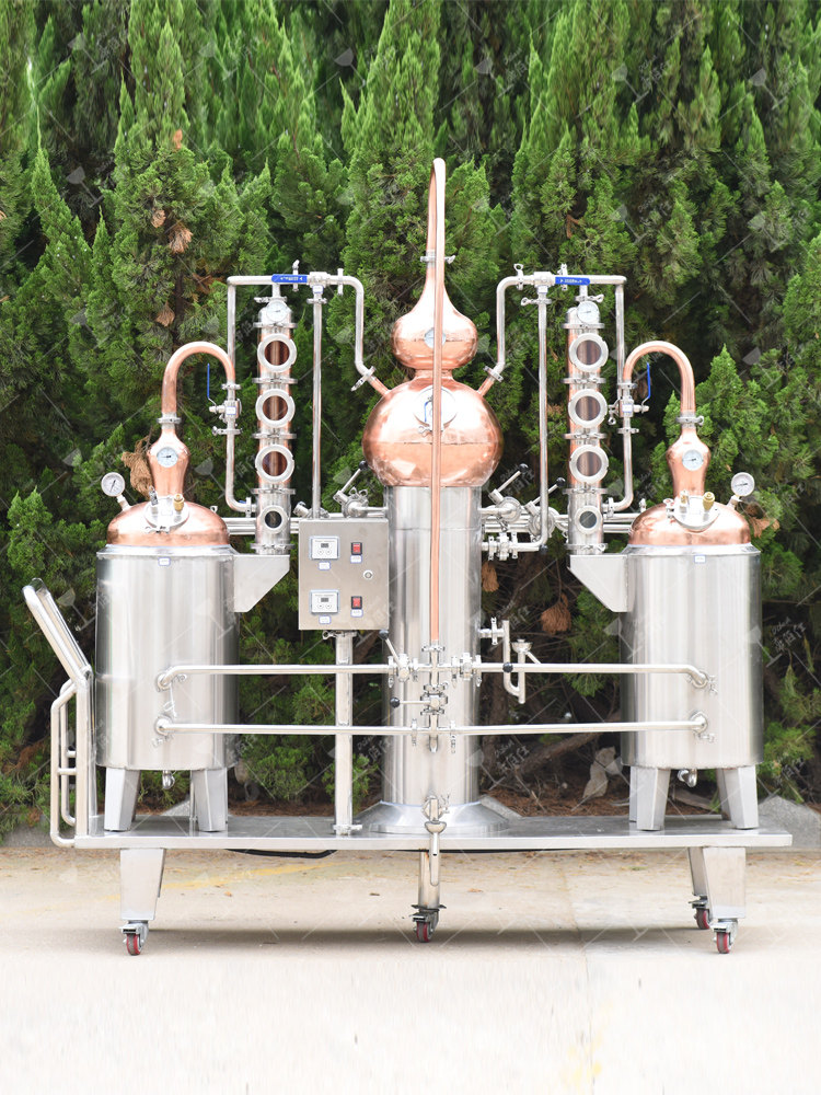 帝伯仕新款壶塔连续蒸馏器紫铜设备白兰地去甲甲醇滤酒器