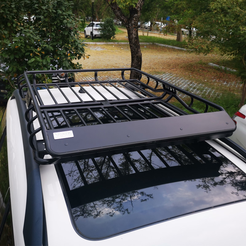 斯柯达yeti野帝专用不锈钢载重行李架车顶长途自驾车顶架