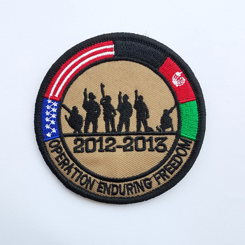 美军行动臂章个性徽章魔术刺绣作战永久自由自由贴章