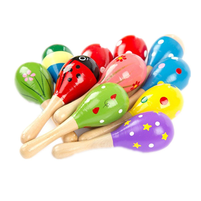 奥尔夫打击乐器婴幼儿小沙沙锤310个月宝宝儿童益智玩具沙锤