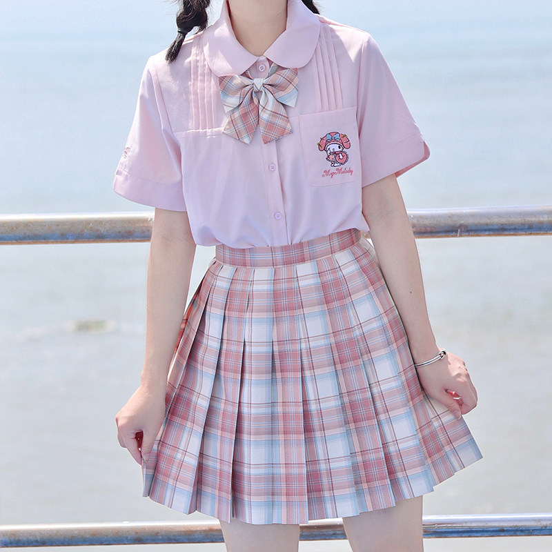 啦啦jk全款预约蜜桃汽水jk制服裙格夏日学生校服