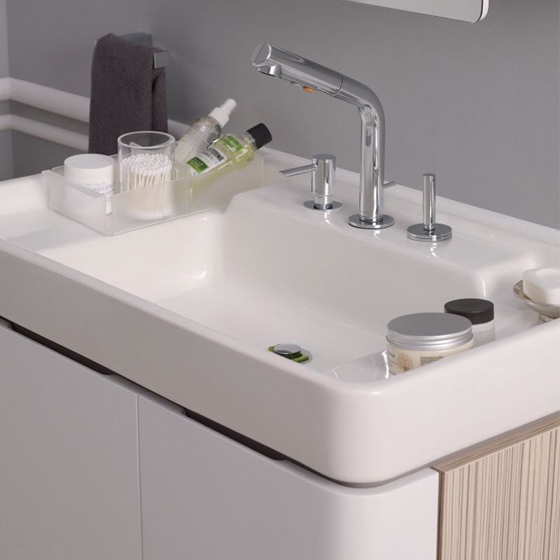 科勒台盆k2746t希尔维一一体化桌盆浴室柜面盆厘米盆台一体成型式台盆