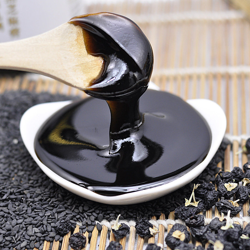 九蒸九晒黑芝麻膏 黑芝麻蜂蜜膏 白头发脱发不见了260克