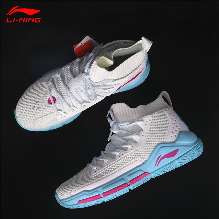 李宁篮球鞋男鞋秋季新款韦德之道裂变5减震支撑运动鞋大码abap027