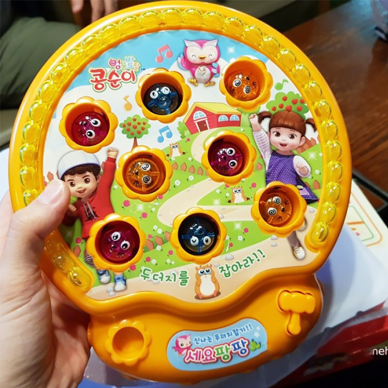 韩国小豆子幼儿儿童打地敲击益智玩具敲打亲子早教过家家玩具