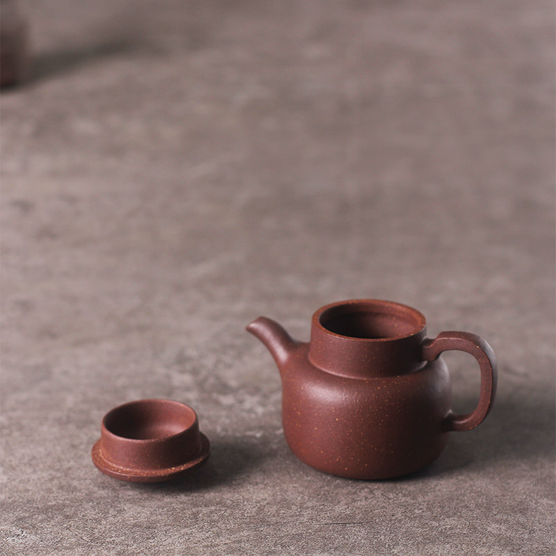 驯砂记粗砂紫泥紫砂壶手工汉罐180cc紫砂茶壶茶具茶壶