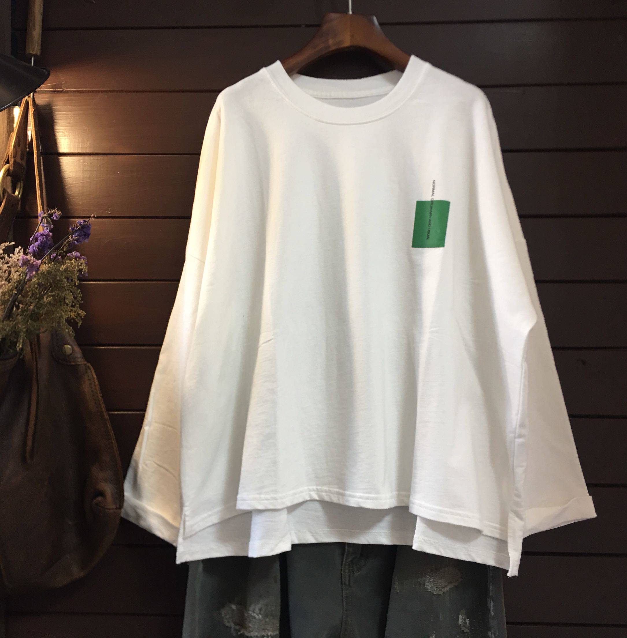 新款衣衫伴水春装韩版外贸宽松大版中袖恤女t恤