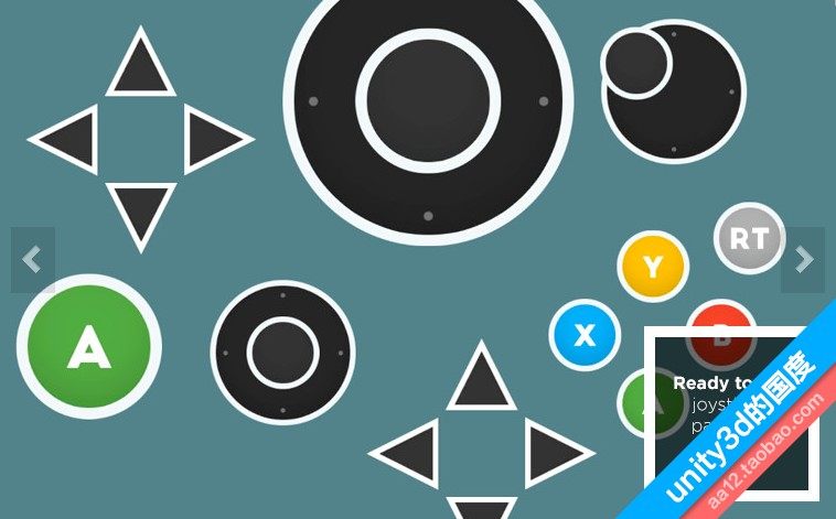 unity3d nice touch 1.4 手机触屏虚拟摇杆 ui按钮插件