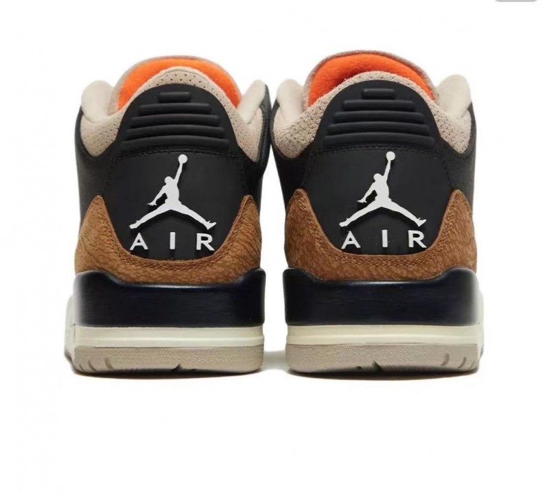 nike耐克男鞋airjordanaj3黒棕大象复古篮球篮球鞋