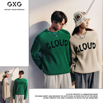 GXG Men's Loose Couple Sweater Lazy Sweater Women's Sweater New Winter Products