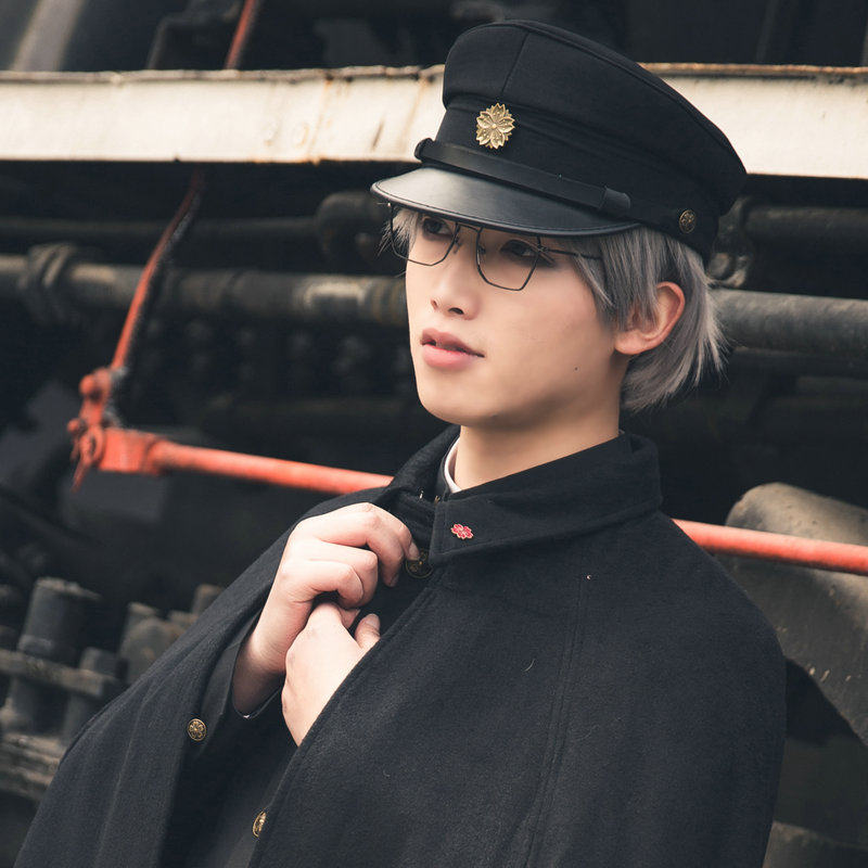 领针制服学生兰诘风学大正丸舗帽徽徽章樱花其他配件