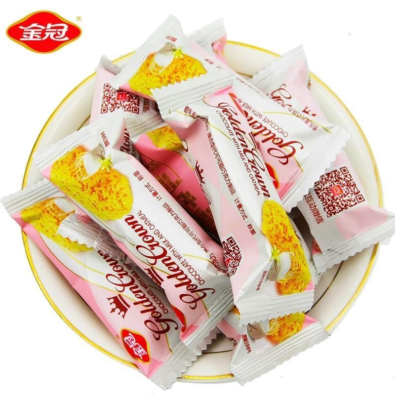 金冠香乳麦片巧克力牛奶燕麦棒糖糖果结婚喜糖巧克力制品