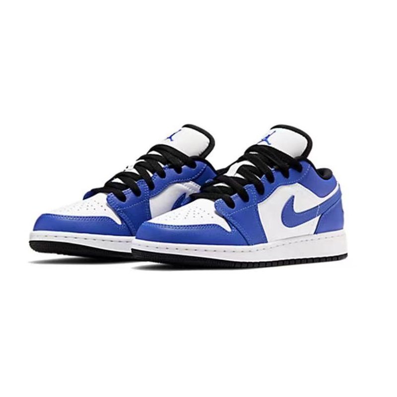 ys耐克女鞋2021秋季新款aj1low白蓝小闪电篮球鞋