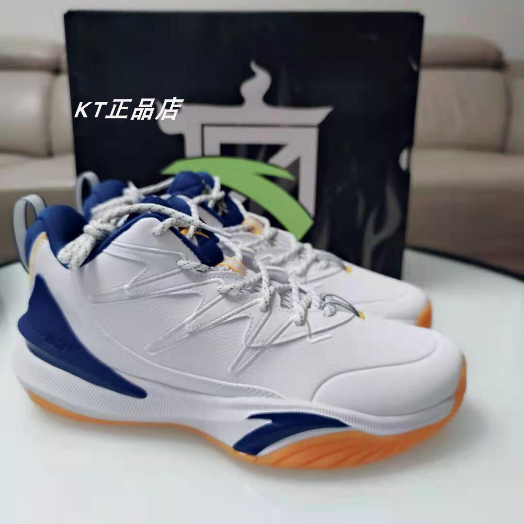 安踏速决5篮球鞋汤普森kt系列低帮4代透气篮球鞋