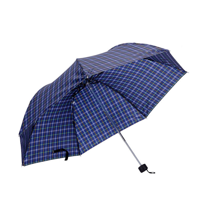 特价格子折叠 居家 晴雨伞男女士三折 太阳伞 礼品伞 批发包邮