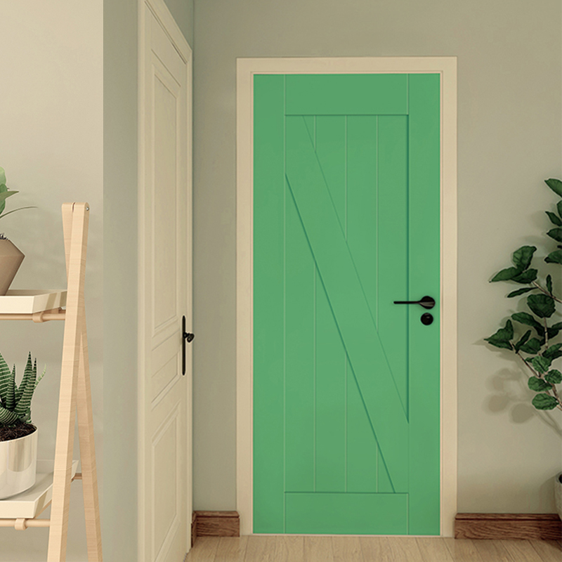 北欧风格纯色木门自粘装饰贴纸客厅卧室创意墙贴翻新整张房门贴画