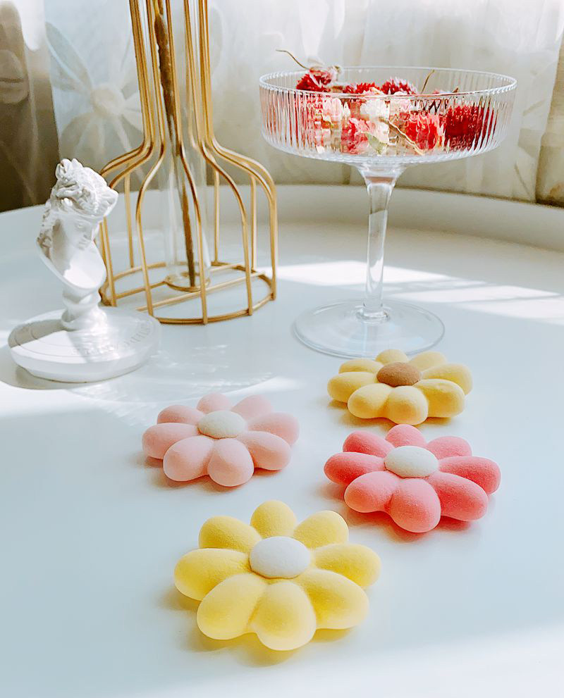 心田小糖手工花朵向日葵漂浮棉花糖咖啡伴侣高颜值传统糖果