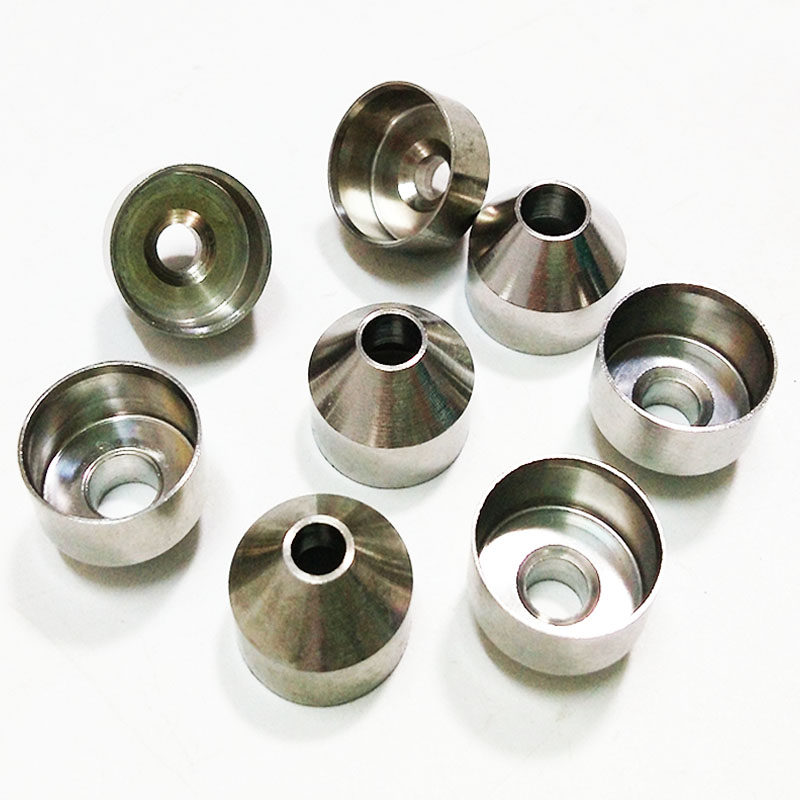 不锈钢白钢配件前端手柄空竹锥形前箍小孔毫米空竹