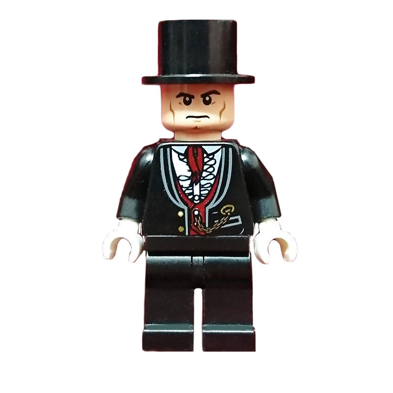 乐高lego 绝版人仔零件 古典西装高帽 绅士礼服身体 mof007 3878