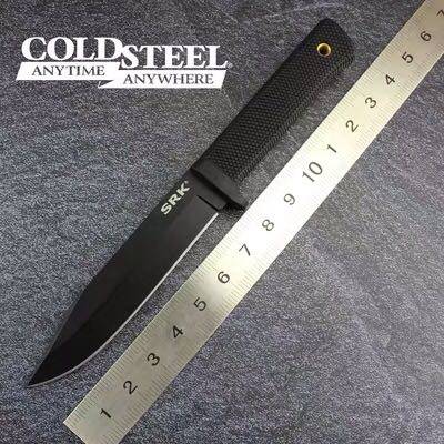 coldsteel冷钢 三美srk sk5碳钢/三美钢/3v粉末钢野外户外工具刀