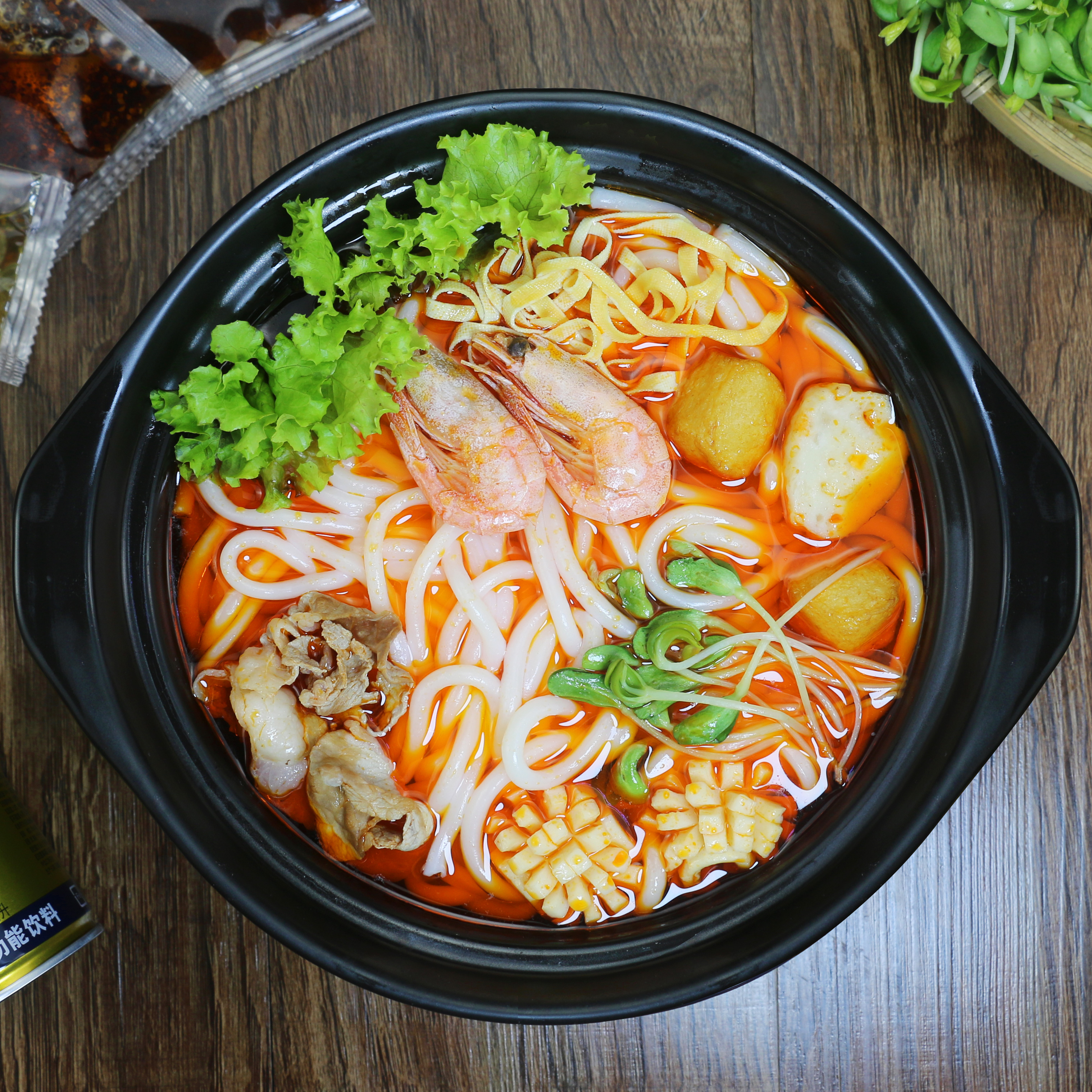 东北粉丝东思河口梅河米粉砂锅豆粉土豆袋装冲泡方便面