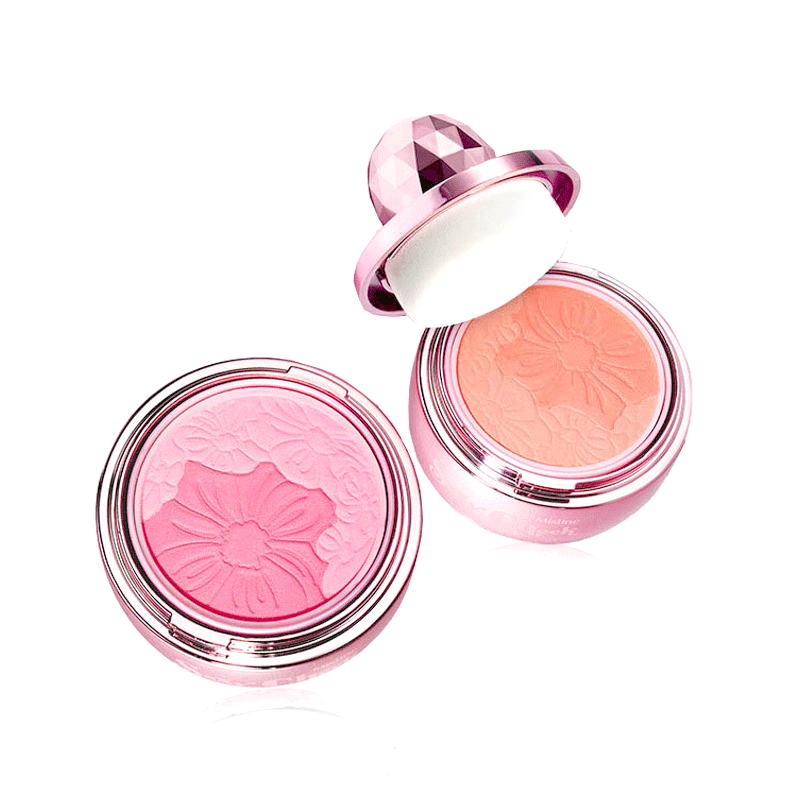 泰国正品mistine双色花漾腮红胭脂花瓣珠光防水修容持久裸妆