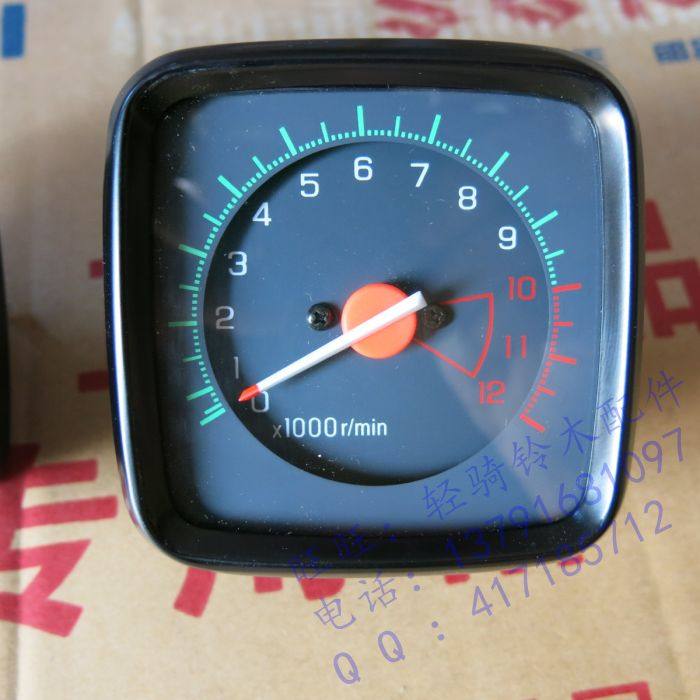 轻骑铃木王老款gs125里程表摩托车铁壳仪表迈速表机械单个转速表