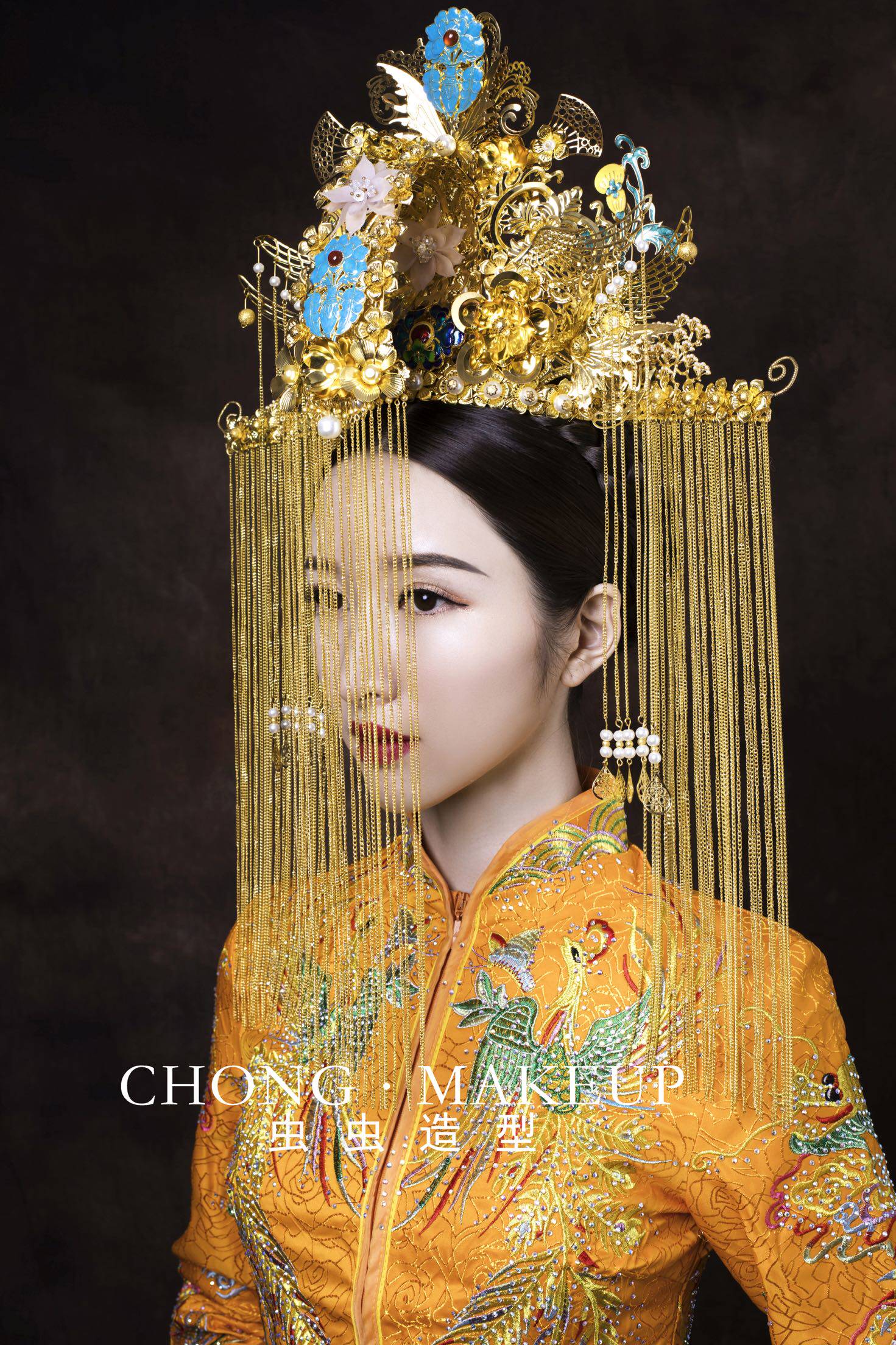 新款中式婚礼结婚仪式大凤凤冠古装新娘进场发饰