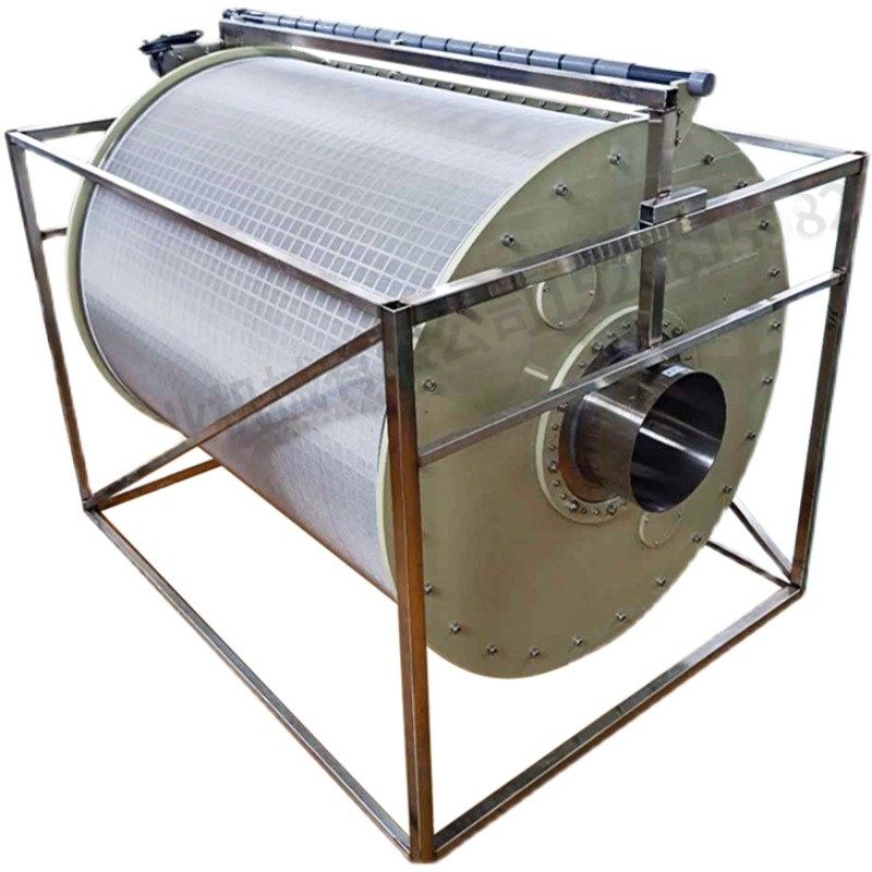 锦鲤池过滤器不锈钢防水滚筒微滤机水产养殖鱼虾自动净水除粪设备