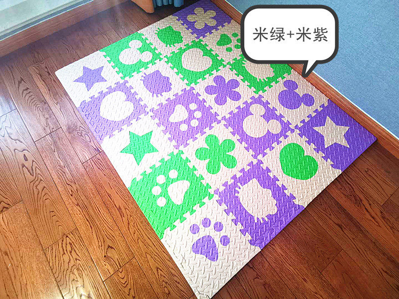 泡沫地垫环保爬行家用宝宝拼接垫子儿童加厚防摔榻榻米拼图地毯