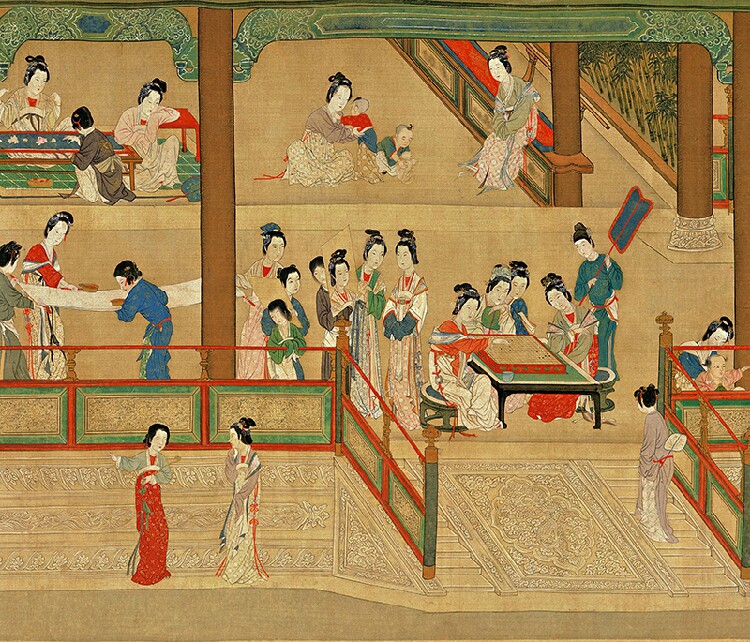 中国古代十大名画明仇英汉汉宫汉宫春春晓图电商务服务