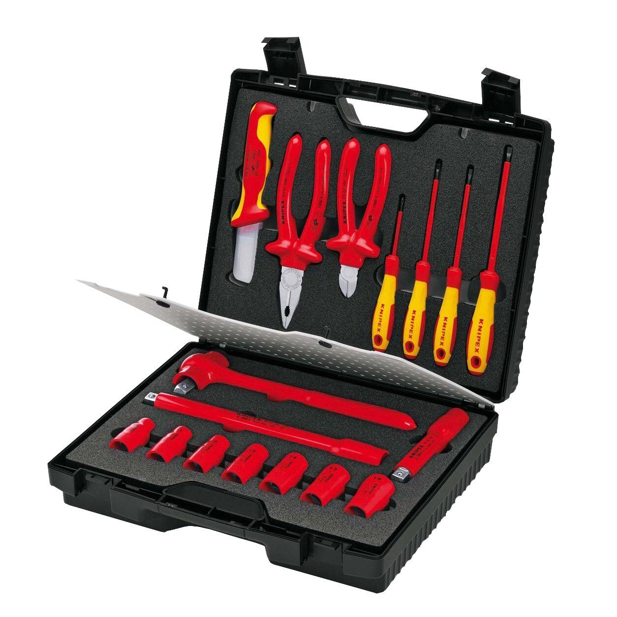 套装德国凯尼派克knipexvde绝缘工具箱电工工具组合套装