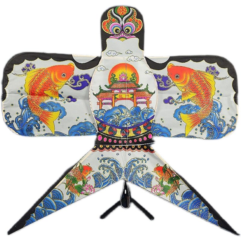 风筝复古竹架纸鸢礼盒中国国风古风风沙彩色风筝
