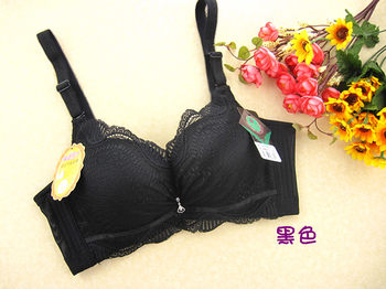 Cen Cai ຊັ້ນສູງ lace push-up ສະຫນັບສະຫນູນເຕົ້ານົມປັບ bra ຫນາຈອກ underwear ແມ່ຍິງ 1063