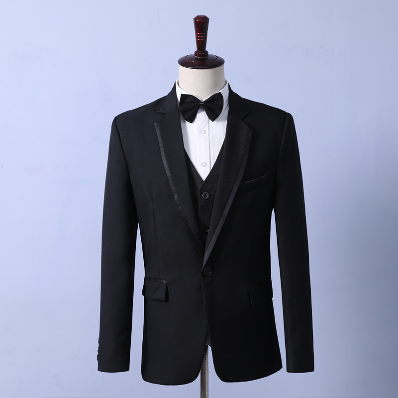 长衫长袍马褂陈晓陈妍希同款结婚礼服中式伴郎伴娘服兄弟团唐装