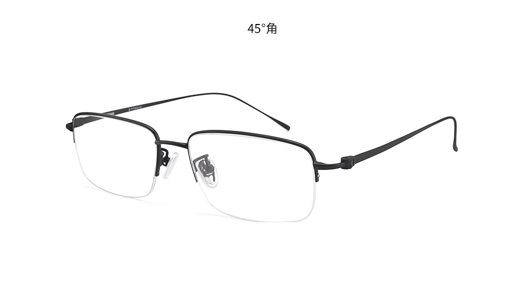 潘通pantone超轻镜框36019金属半框眼镜架大脸可配眼镜架