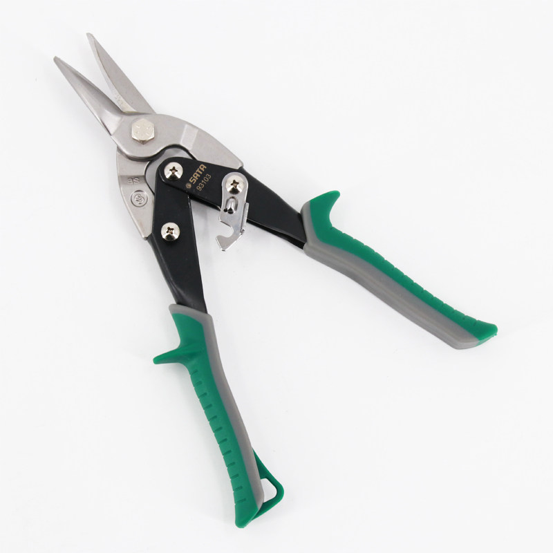 世达五金工具 10寸直头航空剪 手动剪板机 钢丝剪铁皮剪刀93103