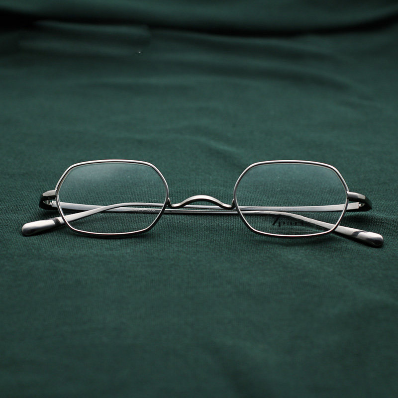 zparts日本手工眼镜镜框男纯小脸超轻复古老花眼镜架
