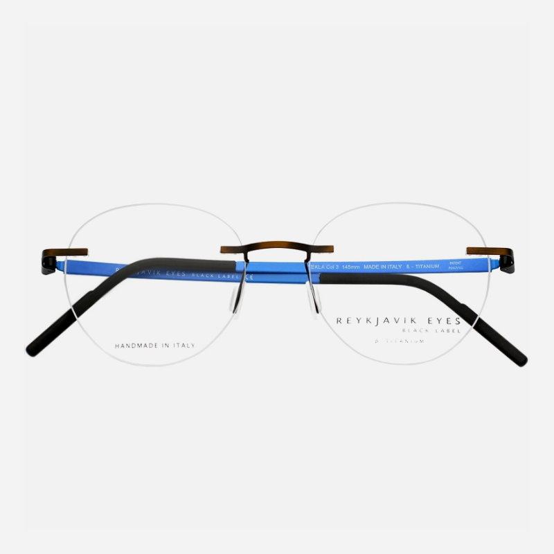 reykjavik眼镜镜框近视可配眼睛镜架大脸纯钛无框眼镜架