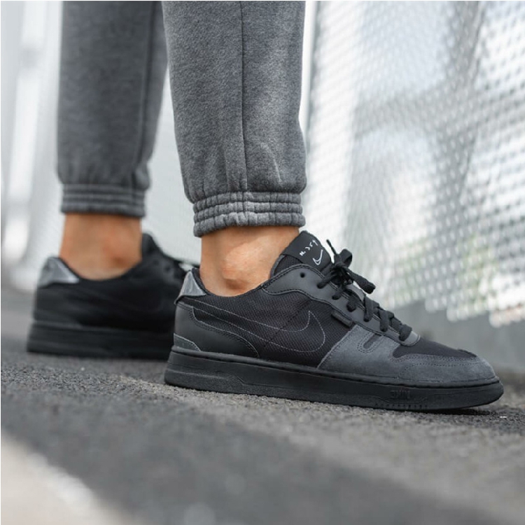 耐克 Nike Squash-Type 黑色拼接解构 复古休闲鞋 CJ1640 001