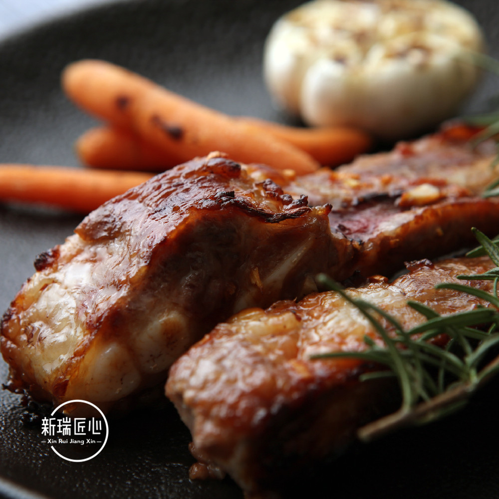 西班牙进口原装伊比利亚黑猪带骨猪肋排小排炖汤烧烤生猪肉