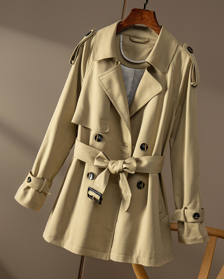 英国一手752r天家女春风衣手长不挑人收腰有型风衣