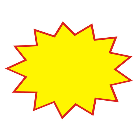 超市价格标签爆炸贴大号pop广告纸特价牌空白贴标价签展示牌定制