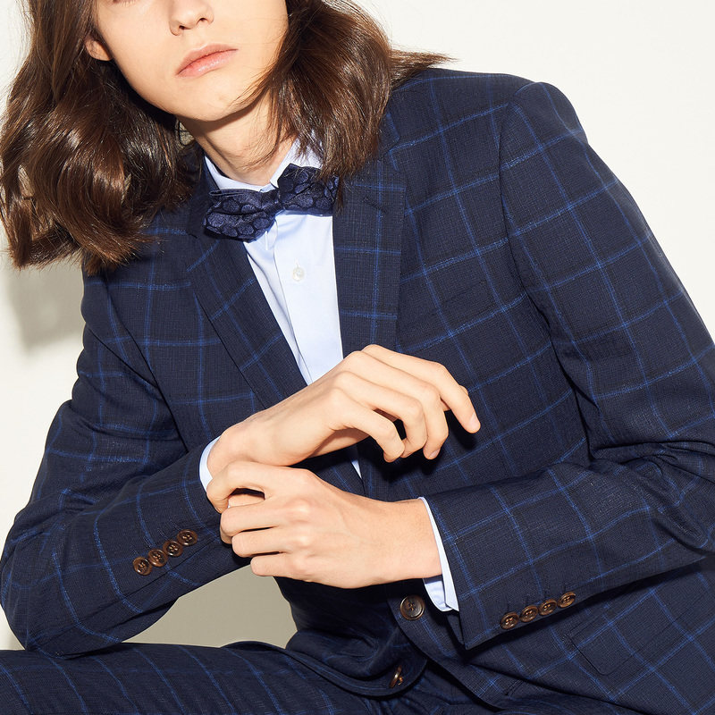 notting hill诺丁山进口面料纯羊毛暗纹西服外套商务装na590172