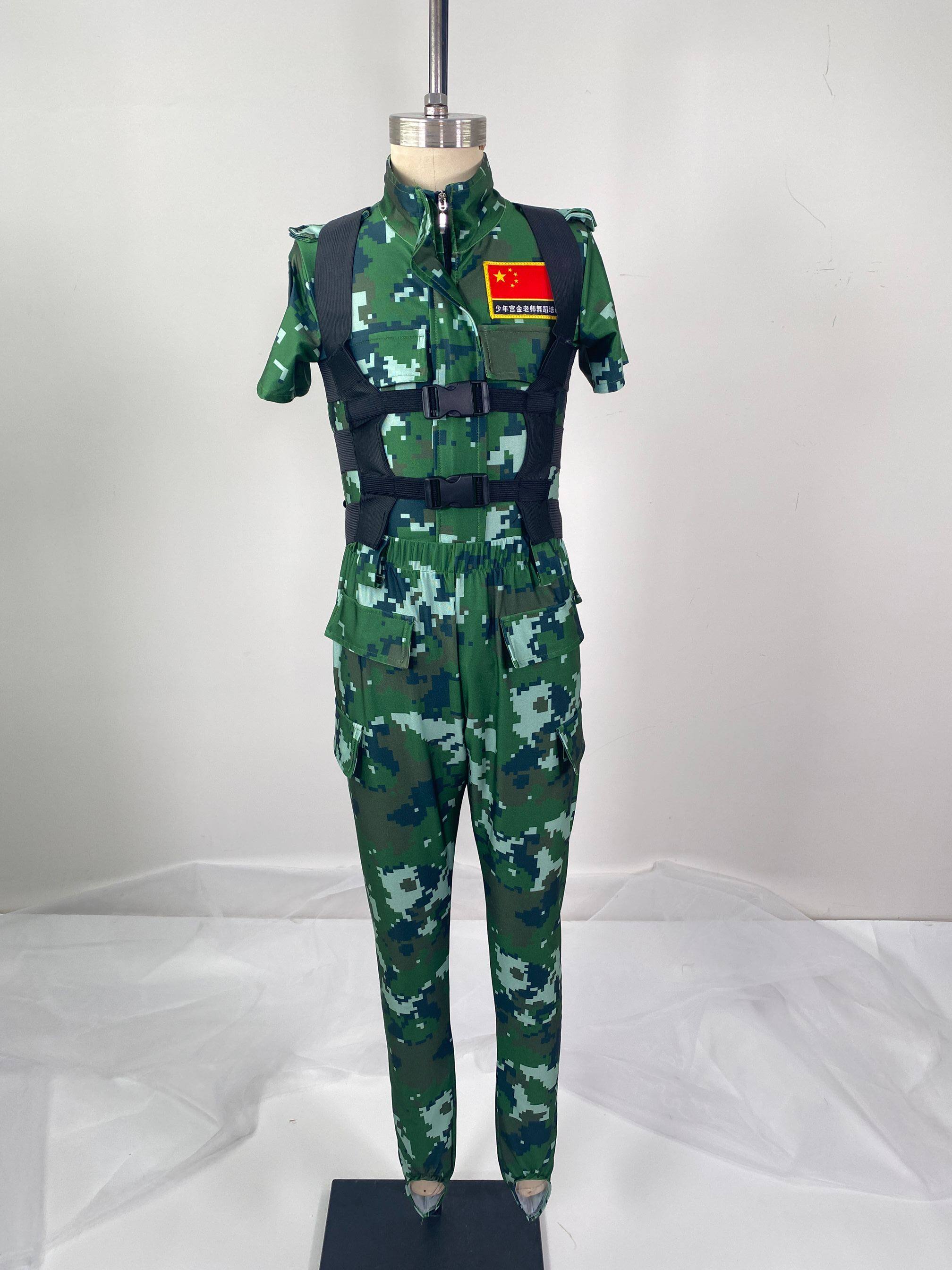 演出服儿童迷彩军训军装演出服装夏令营新款户外儿童演出服